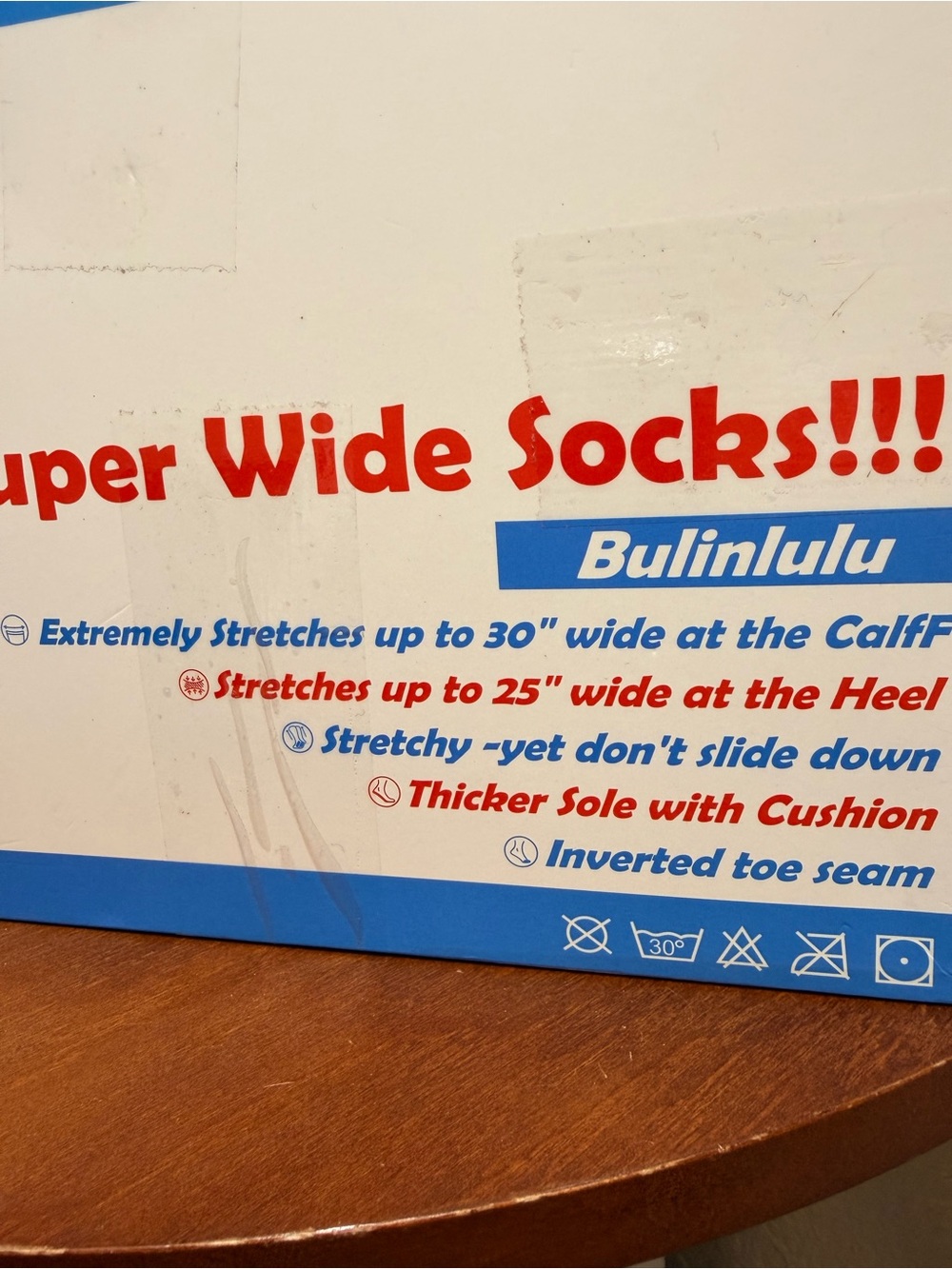 🔹Bulinlulu Extra Width Compression Socks 4 Pair Super Wide Diabetic..